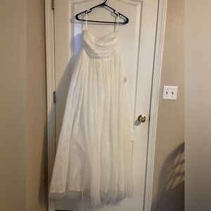 Lulus | Dresses | Lulus Andria Slate Blue Embroidered Strapless Maxi Dress  | Poshmark